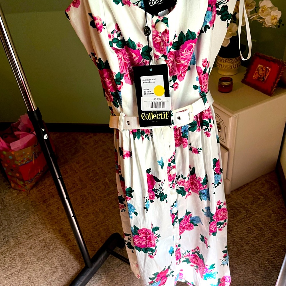 Colletif flowers dress size XS